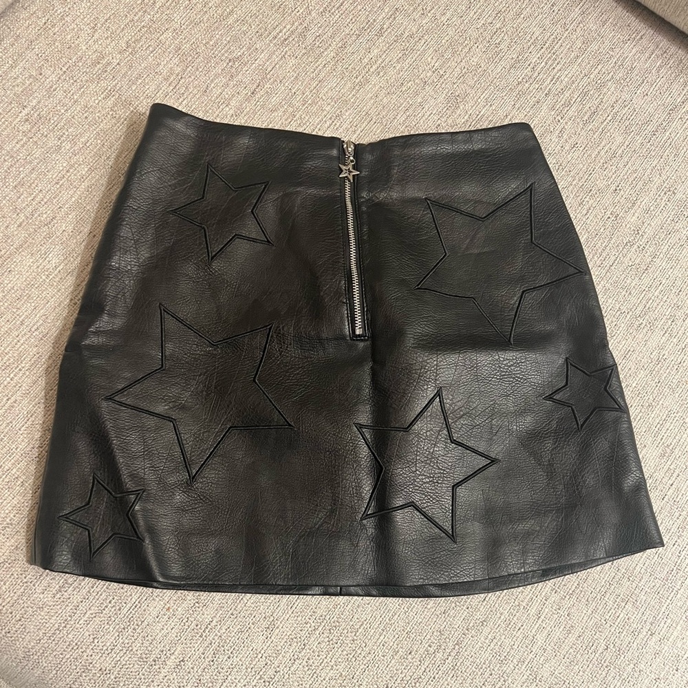 Divided Black Star Mini Skirt